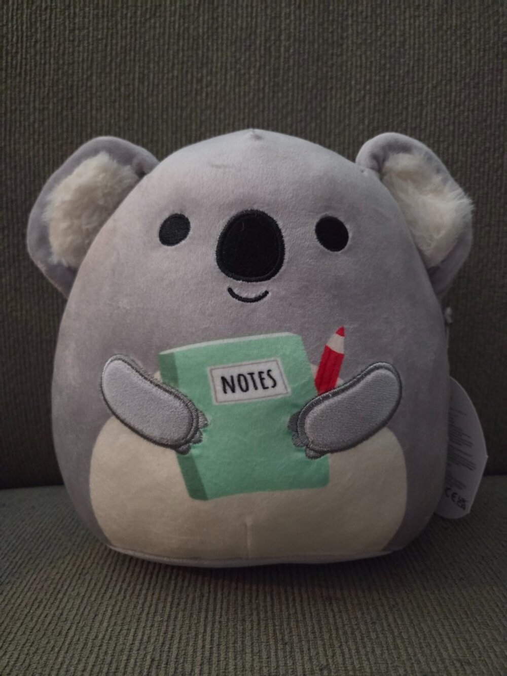 Squishmallows Kirk the Koala with Note Pad and Pencil 8 inch New with Tags